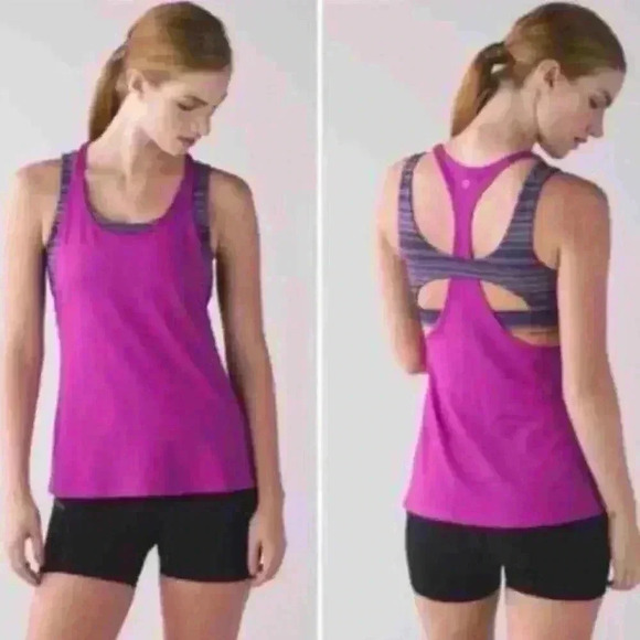 Lululemon Women's Purple Top - Picture 2 of 6